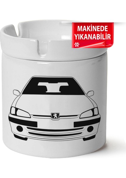 Çakılap Peugeot 106BASKILI Porselen At-Söndür Küllük (Kl-Otmbl-Pgt)