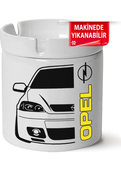 Çakılap Opel Astra G Baskılı Porselen At-Söndür Küllük (Kl-Otmbl-Opl)