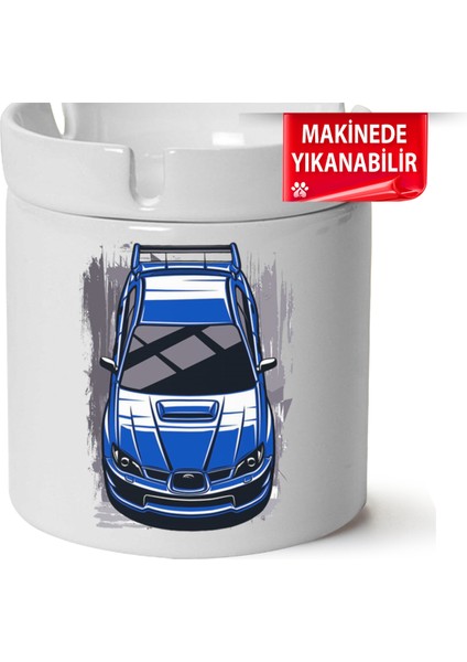 Çakılap Subaru Baskılı Porselen At-Söndür Küllük (Kl-Otmbl-Sbr)
