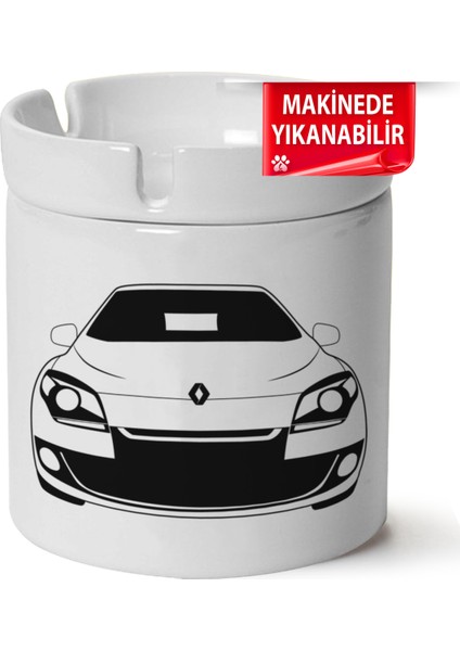 Megane 3 Baskılı Porselen At-Söndür Küllük (Kl-Otmbl-Rnlt)