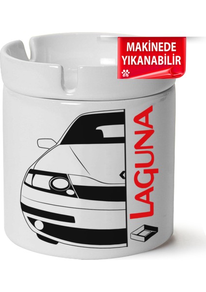 Laguna Baskılı Porselen At-Söndür Küllük (Kl-Otmbl-Rnlt)