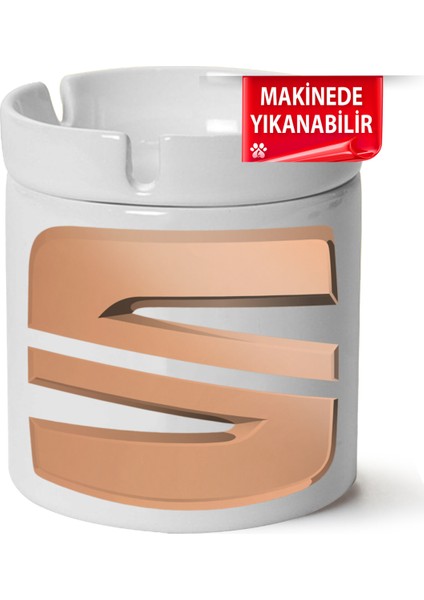 Çakılap Seat Logobaskılı Porselen At-Söndür Küllük (Kl-Otmbl-Seat)
