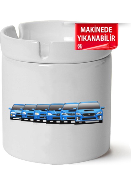 Çakılap Subaru Baskılı Porselen At-Söndür Küllük (Kl-Otmbl-Sbr)