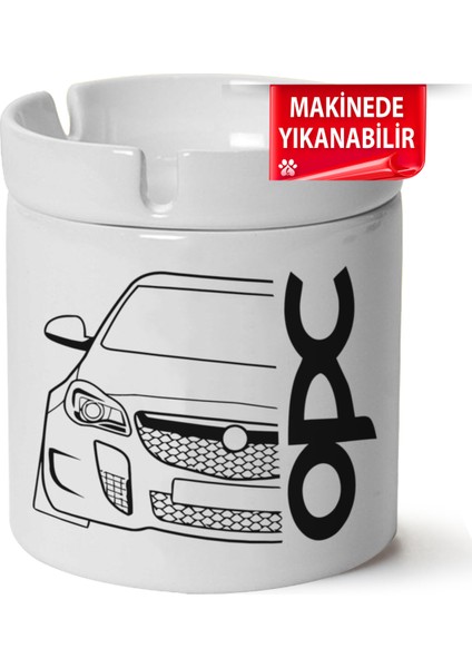 Çakılap Opel Corsa E Baskılı Porselen At-Söndür Küllük (Kl-Otmbl-Opl)