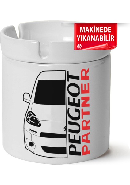 Çakılap Peugeot Partnerbaskılı Porselen At-Söndür Küllük (Kl-Otmbl-Pgt)