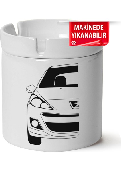 Çakılap Peugeot 207BASKILI Porselen At-Söndür Küllük (Kl-Otmbl-Pgt)