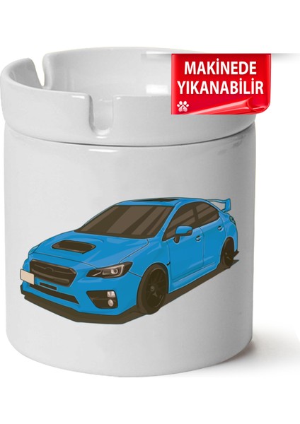 Çakılap Subaru Baskılı Porselen At-Söndür Küllük (Kl-Otmbl-Sbr)