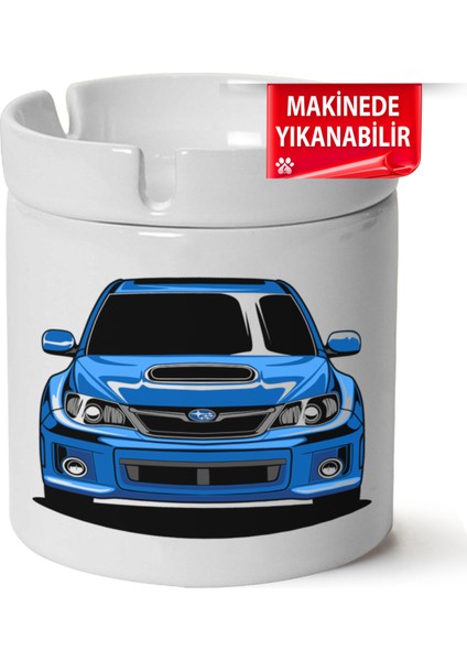 Çakılap Subaru Baskılı Porselen At-Söndür Küllük (Kl-Otmbl-Sbr)