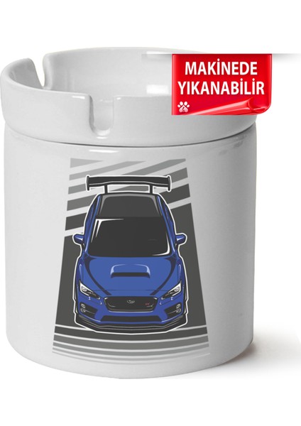 Çakılap Subaru Baskılı Porselen At-Söndür Küllük (Kl-Otmbl-Sbr)