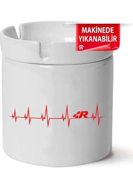 Vw R Logo Baskılı Porselen At-Söndür Küllük (Kl-Otmbl-Vw)