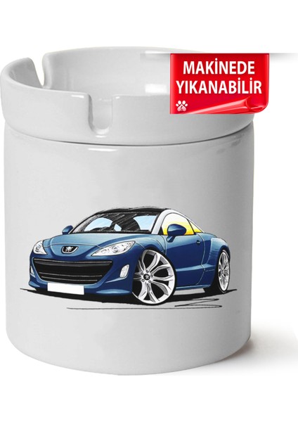 Çakılap Peugeot Rczbaskılı Porselen At-Söndür Küllük (Kl-Otmbl-Pgt)