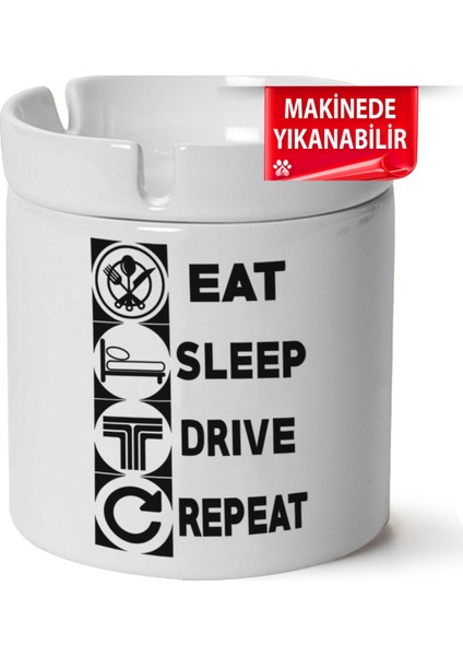 Çakılap Tofaş Logo Baskılı Porselen At-Söndür Küllük (Kl-Otmbl-Tfş)