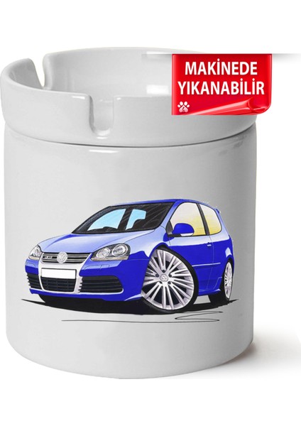 Çakılap Vw Golf 5 Baskılı Porselen At-Söndür Küllük (Kl-Otmbl-Vw)