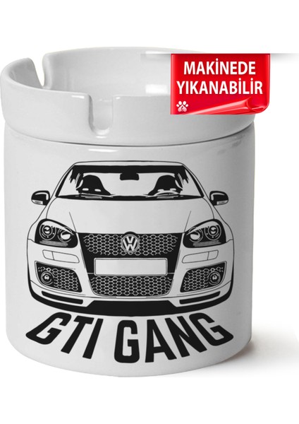 Çakılap Vw Golf 5 Baskılı Porselen At-Söndür Küllük (Kl-Otmbl-Vw)