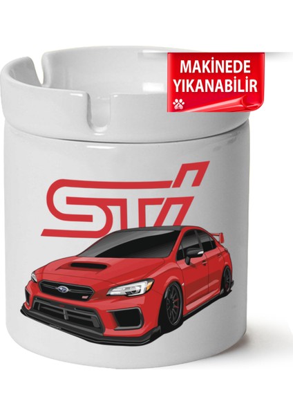 Çakılap Subaru Baskılı Porselen At-Söndür Küllük (Kl-Otmbl-Sbr)