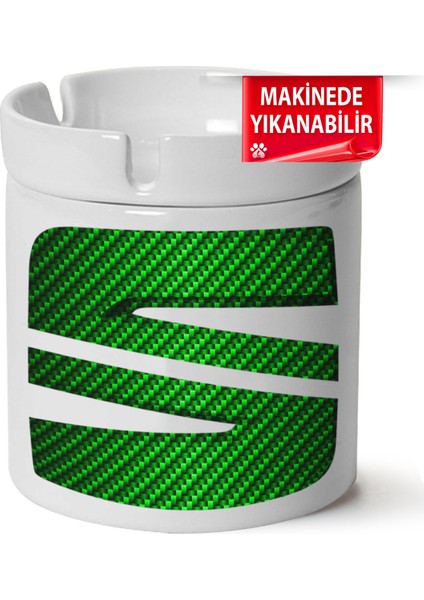 Çakılap Seat Logobaskılı Porselen At-Söndür Küllük (Kl-Otmbl-Seat)