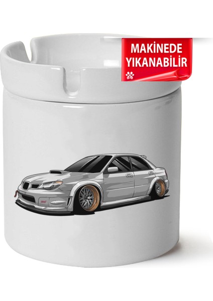 Çakılap Subaru Baskılı Porselen At-Söndür Küllük (Kl-Otmbl-Sbr)