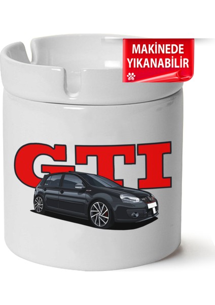 Çakılap Vw Golf 6 Baskılı Porselen At-Söndür Küllük (Kl-Otmbl-Vw)