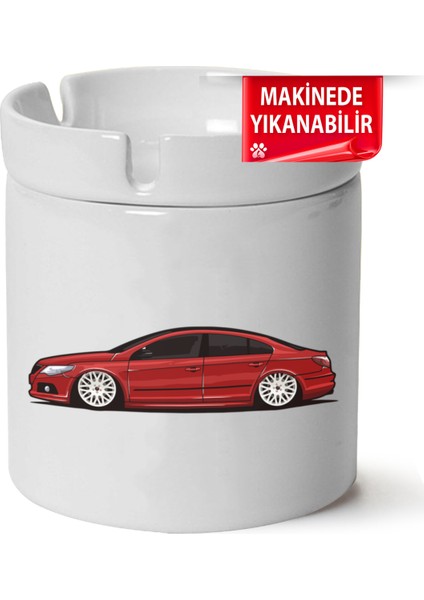 Çakılap Vw Passat cc Baskılı Porselen At-Söndür Küllük (Kl-Otmbl-Vw)
