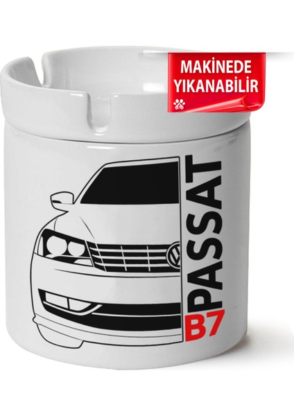 Çakılap Vw Passat B7 Baskılı Porselen At-Söndür Küllük (Kl-Otmbl-Vw)
