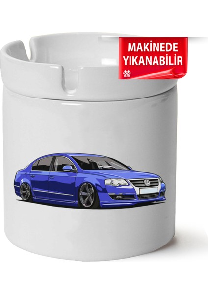 Çakılap Vw Passat B6 Baskılı Porselen At-Söndür Küllük (Kl-Otmbl-Vw)