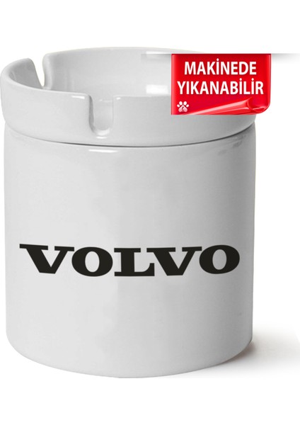 Volvo Logo Baskılı Porselen At-Söndür Küllük (Kl-Otmbl-Vlv)