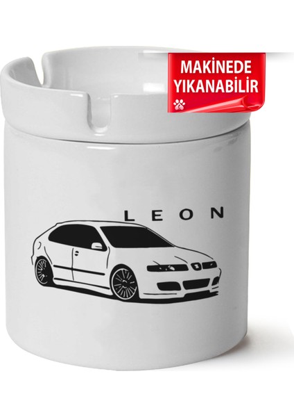 Çakılap Seat Leon MK1BASKILI Porselen At-Söndür Küllük (Kl-Otmbl-Seat)