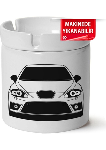 Çakılap Seat Leon MK2BASKILI Porselen At-Söndür Küllük (Kl-Otmbl-Seat)