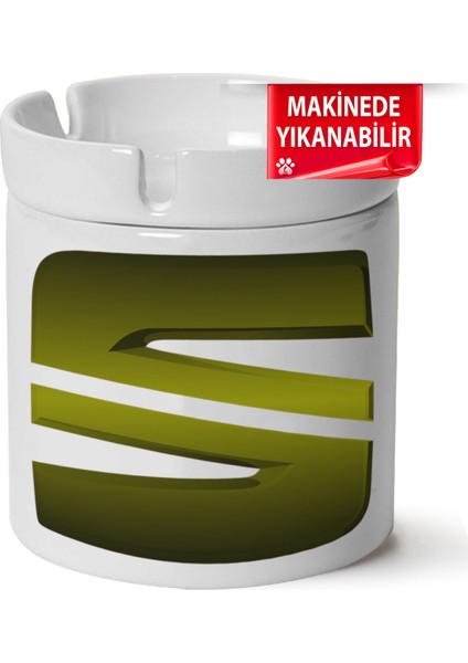 Çakılap Seat Logobaskılı Porselen At-Söndür Küllük (Kl-Otmbl-Seat)