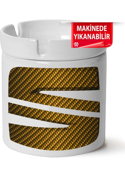 Çakılap Seat Logobaskılı Porselen At-Söndür Küllük (Kl-Otmbl-Seat)