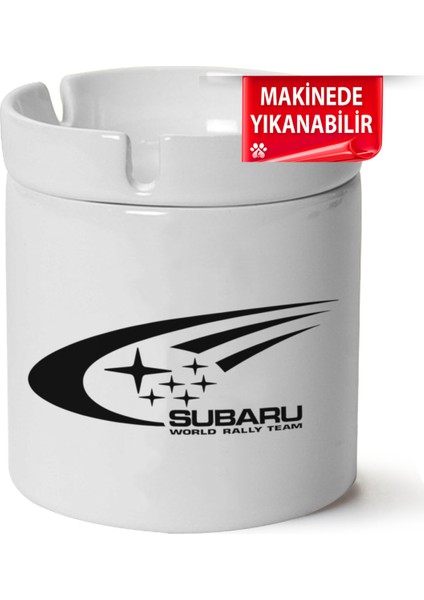 Çakılap Subaru Baskılı Porselen At-Söndür Küllük (Kl-Otmbl-Sbr)