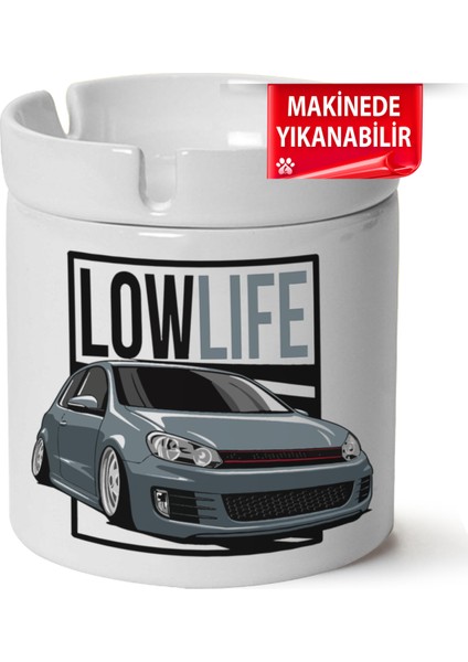 Çakılap Vw Golf 6 Baskılı Porselen At-Söndür Küllük (Kl-Otmbl-Vw)