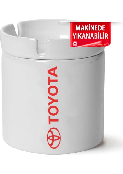 Çakılap Toyota Logo Baskılı Porselen At-Söndür Küllük (Kl-Otmbl-Tyt)