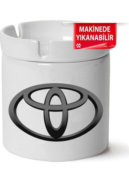 Çakılap Toyota Logo Baskılı Porselen At-Söndür Küllük (Kl-Otmbl-Tyt)