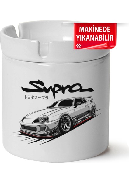 Çakılap Toyota Supra Baskılı Porselen At-Söndür Küllük (Kl-Otmbl-Spr)