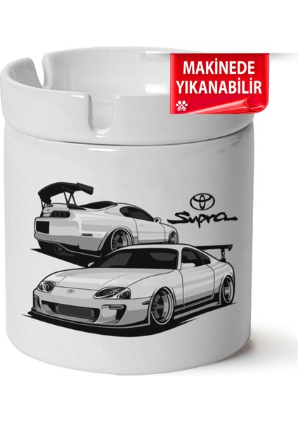 Çakılap Toyota Supra Baskılı Porselen At-Söndür Küllük (Kl-Otmbl-Spr)