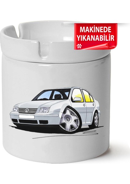 Çakılap Vw Bora Baskılı Porselen At-Söndür Küllük (Kl-Otmbl-Vw)