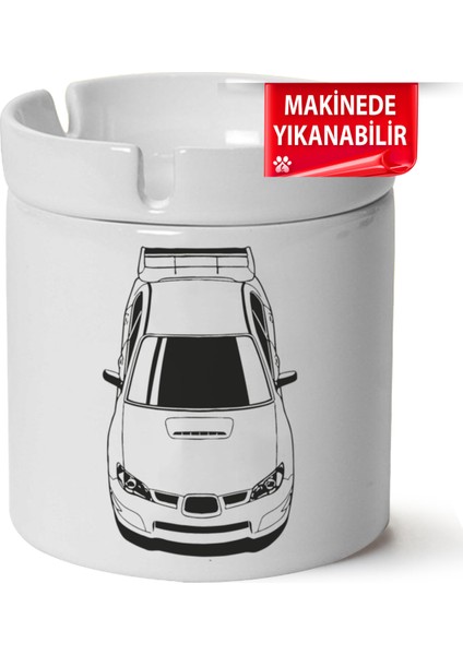 Çakılap Subaru Baskılı Porselen At-Söndür Küllük (Kl-Otmbl-Sbr)