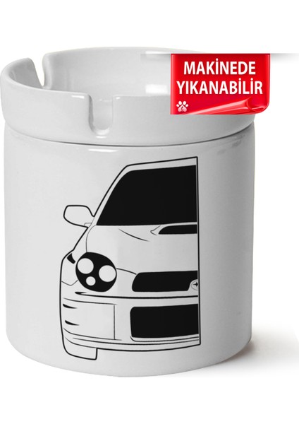 Çakılap Subaru Baskılı Porselen At-Söndür Küllük (Kl-Otmbl-Sbr)