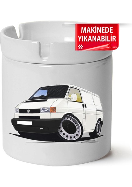 Çakılap Vw Transporter T4 Baskılı Porselen At-Söndür Küllük (Kl-Otmbl-Vw)