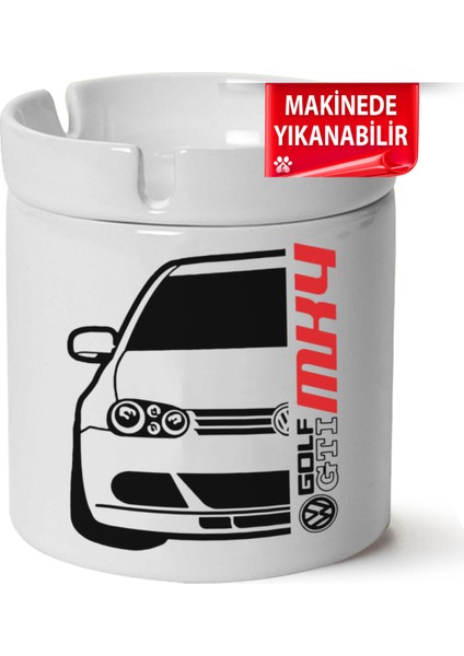 Çakılap Vw Golf 4 Baskılı Porselen At-Söndür Küllük (Kl-Otmbl-Vw)