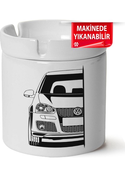 Çakılap Vw Golf 5 Baskılı Porselen At-Söndür Küllük (Kl-Otmbl-Vw)
