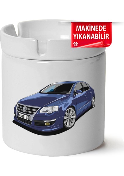 Çakılap Vw Passat B6 Baskılı Porselen At-Söndür Küllük (Kl-Otmbl-Vw)