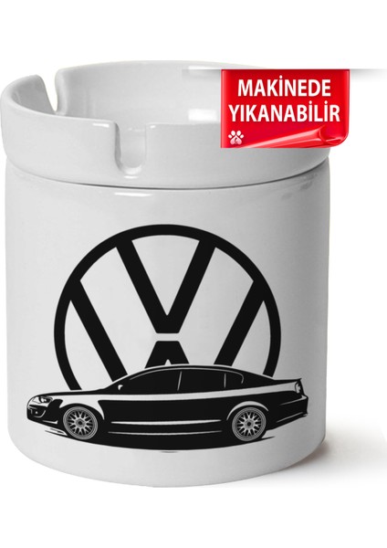 Çakılap Vw Passat B6 Baskılı Porselen At-Söndür Küllük (Kl-Otmbl-Vw)