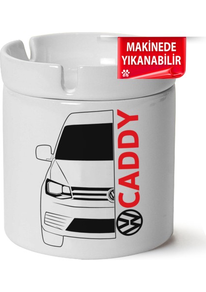 Çakılap Vw Caddy Baskılı Porselen At-Söndür Küllük (Kl-Otmbl-Vw)