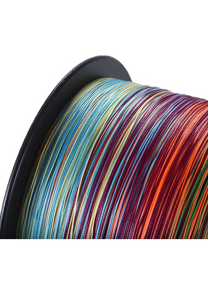 X8-0.14 mm 8 Katlı 300 Metre Multicolour,çok Renkli Ip,örgü,ipek Misina