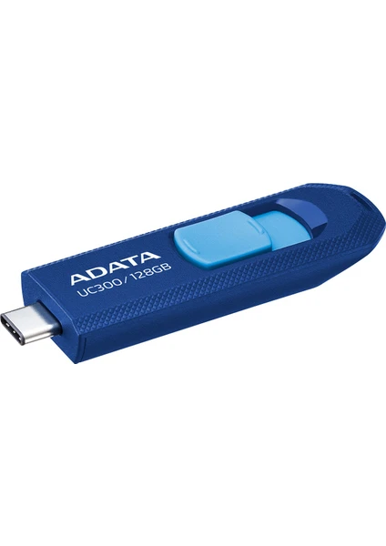 A-Data USB Flash UC300 Usb3.2 128GB ACHO-UC300-128G-RNB/BU 100MBPS Mavi