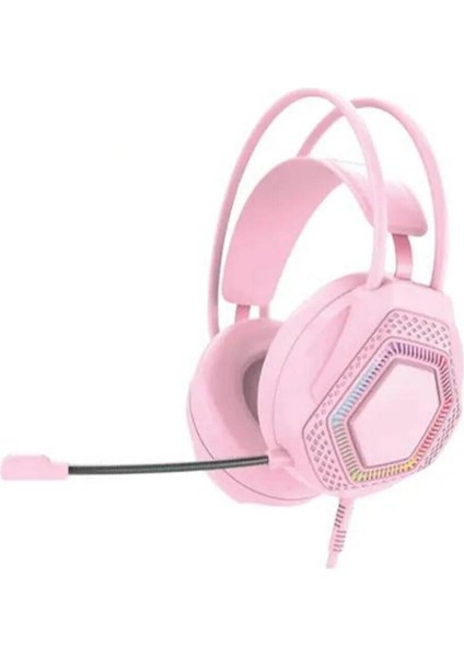 7.1. Rgb Profesyonel Gaming Mikrofonlu Kablolu Gamer Kulaklığı Kulak Üstü Pc Ps Xbox Uyumlu Işıklı Rengarenk