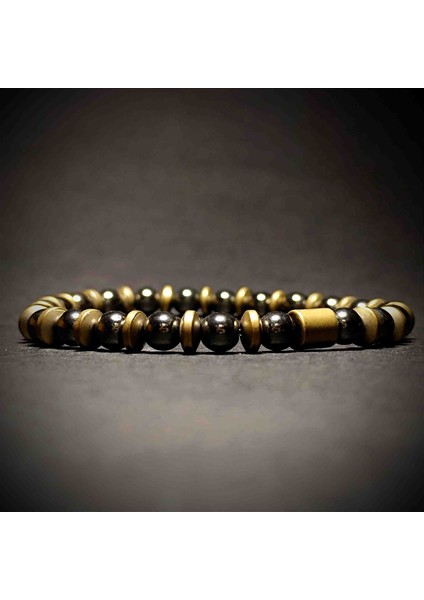 Hematit Doğal Taş Bileklik -2