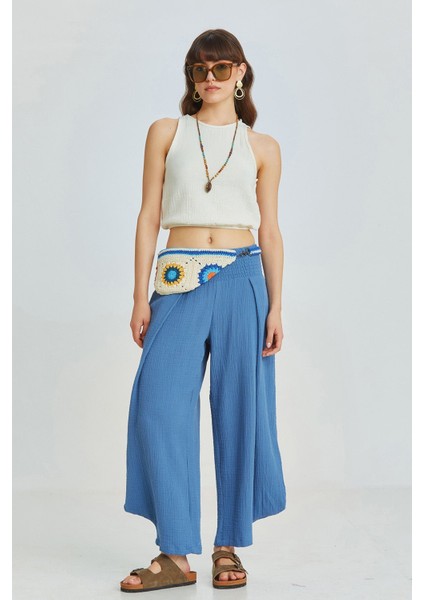 Beli Lastikli Basic Crop Bluz Bej fiyatları